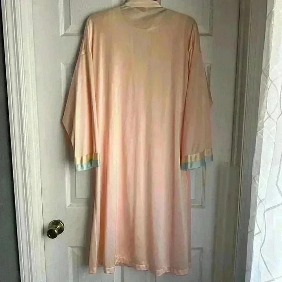 VANITY FAIR Vintage Floral 2pc Nightgown & Matching Robe Set Size M USA - Picture 7 of 7